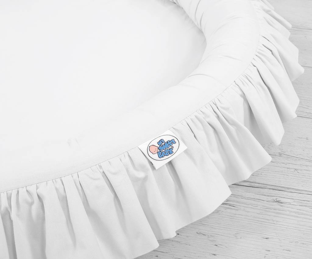 Nest with frill - white