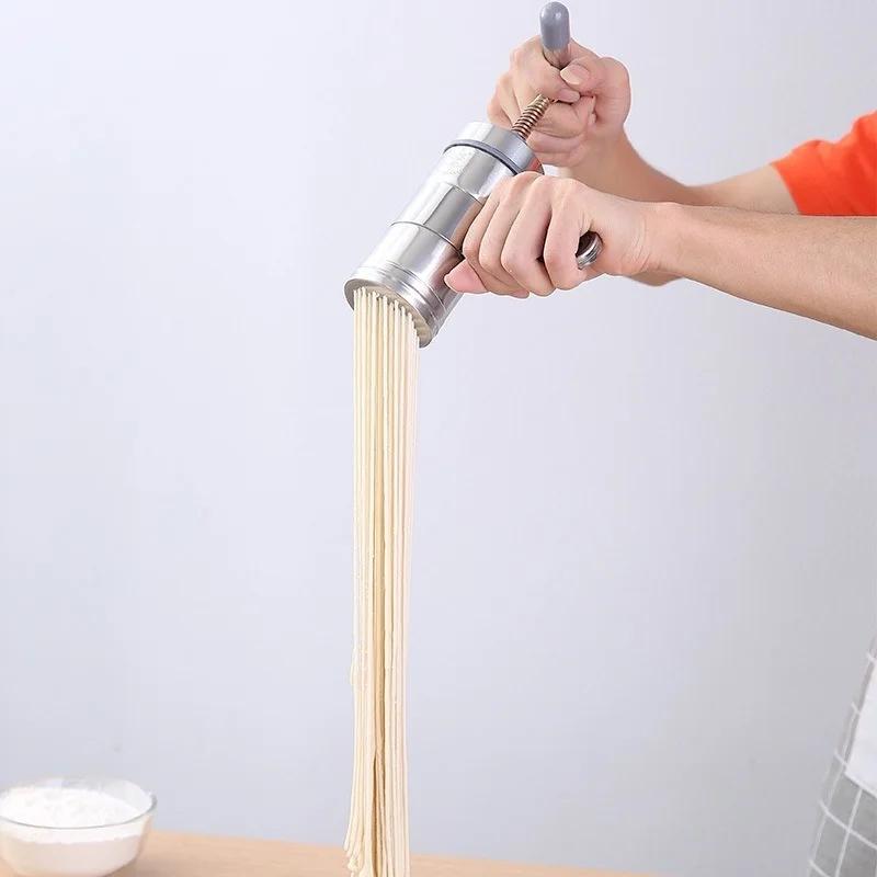 1Pc Stainless Steel Household Manual Pasta Machine Kitchen Hand Pressure Noodle Pressing Machine Manual Noodles Makers