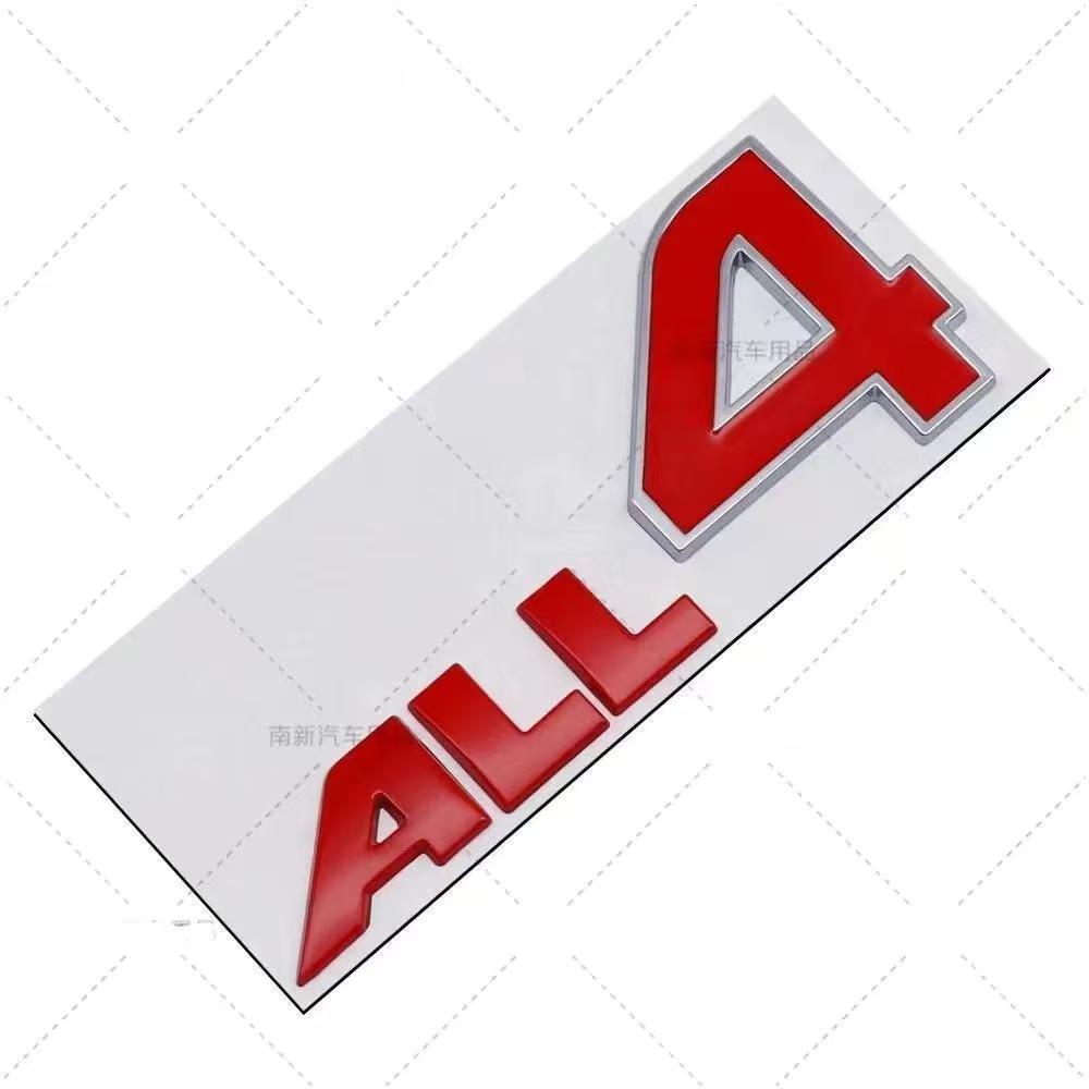 ALL4 Chrome Black 3D Stereoscopic Metal Letters Emblem Sticker For R60 R61 F54 F60 R52 R53 R55 R56 R58 R59 Car Accessories