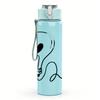 1PC Light Bulb Love Wire Graphic,750ml Color Plastic Sports Water Bottle,Leakproof Flip Straw Lid,Suitable for Sports Office Home Use