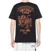 Onitsuka Tiger Alphabet Animal Print Round Neck Short Sleeve T-Shirt Unisex Tops Black 2183B150-001