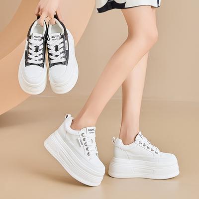 Spring New Small Size Casual Shoes Women's Platform Korean Version Spot Breathable Single Shoes Heightening Sports Little White Shoes Women
