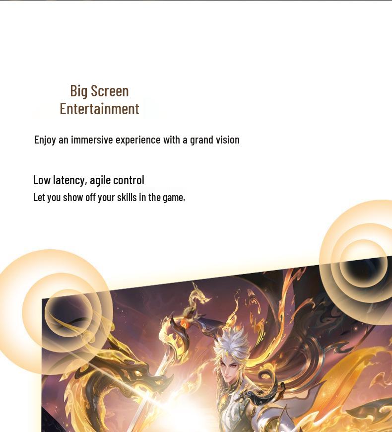Ultra HD Portable 1080p Projector with Manual Focus for Daytime Use