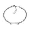 Hip Hop Trendy Fashion Versatile Cuban Link Stainless Steel Bracelet Men Bracelet Silver EGS3189040