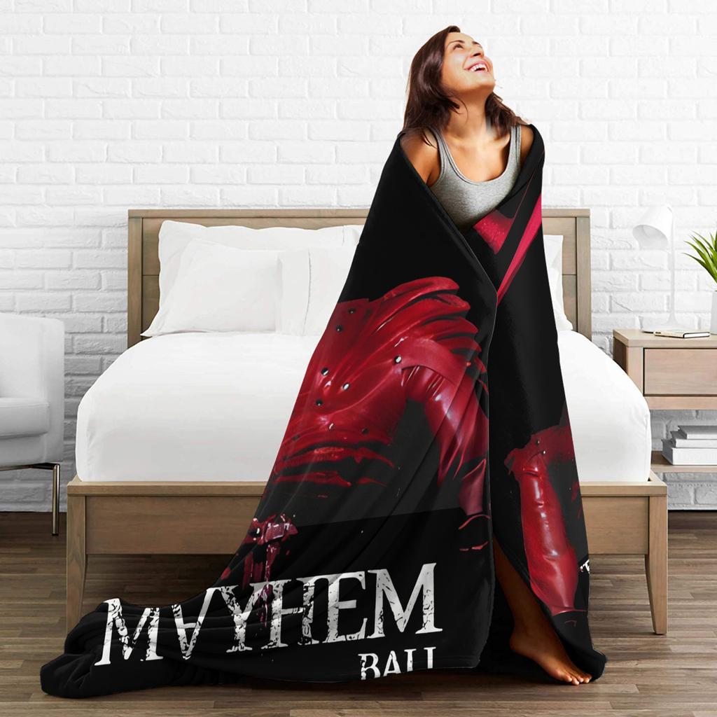 Lady Gaga The Mayhem Ball Tour 2025 Blanket Multi-size Soft Fuzzy Plush Throw Blankets for Couch Sofa and Bed