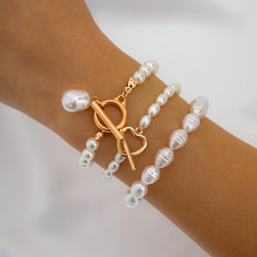 European & American Multi-layer Baroque Pearl Clavicle Necklace Set for Women with OT Buckle and Fashionable Cross-border Jewelry Design