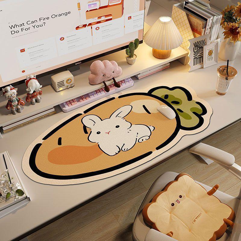 Extra Large Cute Cartoon Diatomaceous Earth Mouse Pad Desk Mat