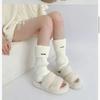 Loose Leg Covers for Autumn and Winter, Versatile Women, Pile Socks, Metal Label Sock Covers, Warm Knitted Shoe Covers, Cute