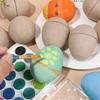 Adorabili Uova di Carta di Pasqua Non Verniciate Uovo di Polpa di Carta per Artigianato Uova di Pasqua Fai da Te Giocattoli Fatti a Mano per Bambini