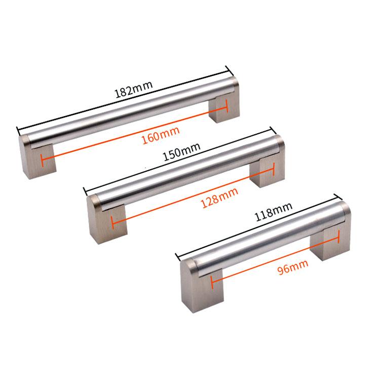 Modern Furniture Stainless Steel Cabinet Handles Pulls Wardrobe Drawer Door Handles