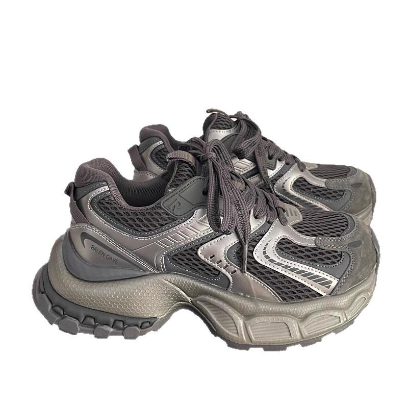 Dad shoes new spring breathable mesh thick sole super fire leisure sports shoes tide