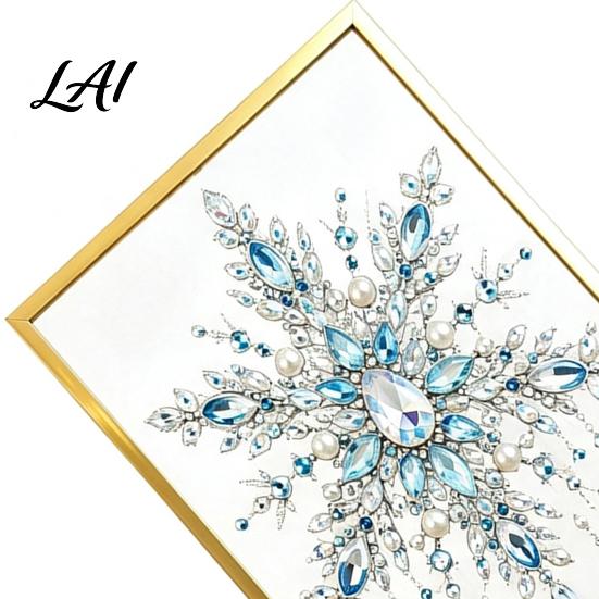 Decorative Art Supplies DIY Christmas Tree Jewelry Craft Kit Faux Crystal Bead Ornament Making Handmade Workshop Tools Set for Kids Adults Creative