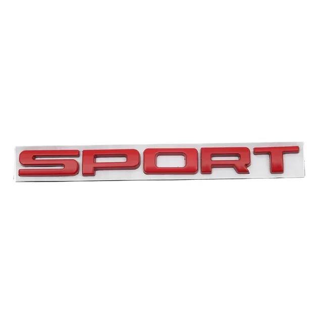 Car Styling Metal SPORT Letters Logo Emblem Car Rear Trunk Badge Sticker Decal For Land Range Rover SV Autobiography Discovery