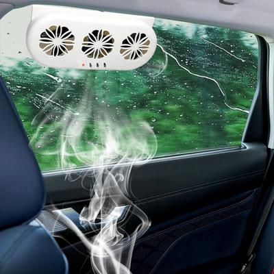 Solar Car SUV Air Vent Cooling Fan 3 Fans Promoting Air Circulation Car Exhaust Ventilation Fan Auto Window Cooler