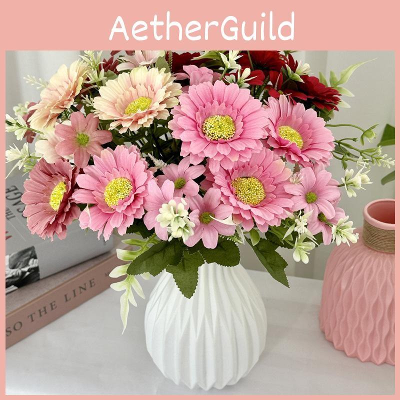 Chrysanthemum Fake Morifolium For Home Interior Table Wedding Photography And