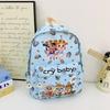 Girls Cartoon Prepreschool Bookbag With Cry Baby And Letter Prints For Daily
