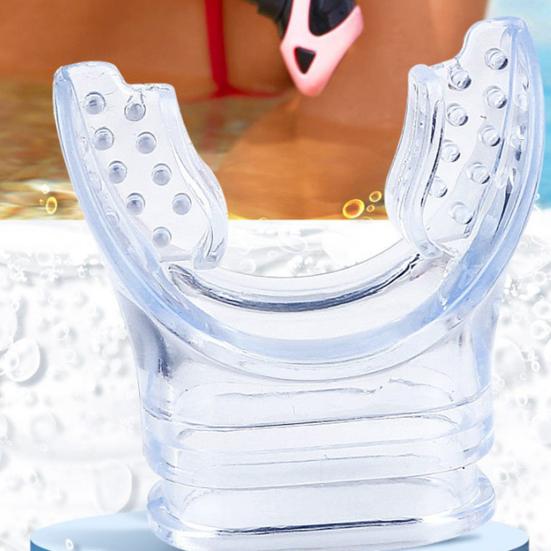 Mouthpiece Replacement for Snorkel Transparent Scuba Diving Regulator Comfort Bite Mouthpiece Replacement