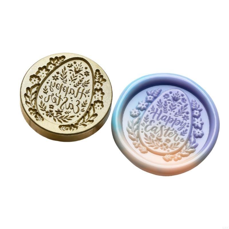 

Easter Rabbit Easter Patterned Wax Seal Stamp Head, Wax Stamp Head for Easter Greeting Card Envelope Invitations X3UC