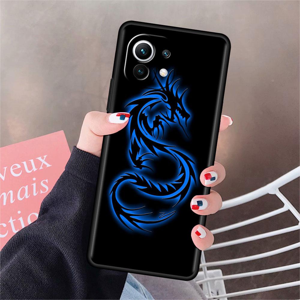Cool Animal Dragon Funda Case For Xiaomi Mi 11 Lite 5G NE 11T Pro 10T 9T Note 10 12 12X 12S Ultra Soft Silicone Capa Phone Cover