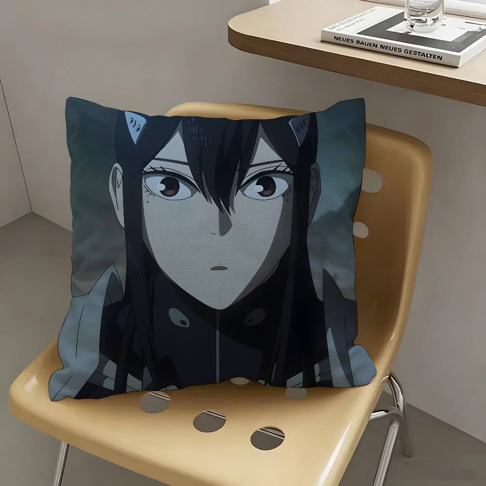 1pc Mina Ashiro Kaiju No. 8 Pillow Case Fashion Square Pillowcase Bedroom Sofa Room Ins Decoration Leisure