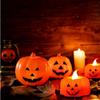 24pcs LED Pumpkin Lights Ghost Face Spider Web Decor Home Decorations Electronic Flameless Pumpkin T