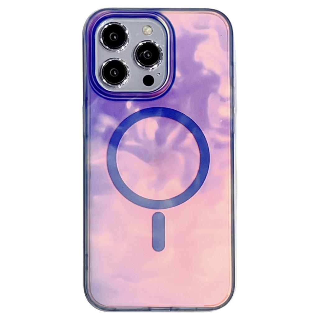 Coque pour iPhone 16 Pro Max Compatible MagSafe Peinture à l'encre IMD Housse de téléphone PC+TPU