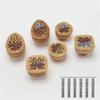 Handmade Cabinet Pulls Rattan Wooden Dressers Knob Vintage Drawer Door Pulls Handles Kitchen Bedroom Furniture Hardware