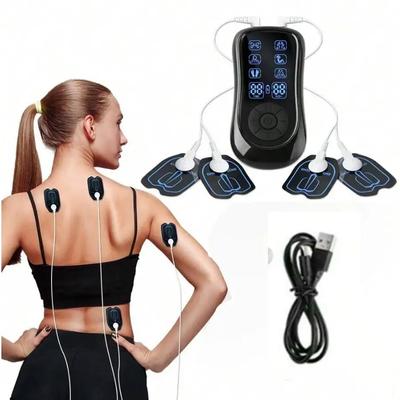 Digitales Meridiantherapiegerät mit Mittelfrequenzmassage, EMS- & TENS-Pulsmassagegerät, Elektrische Therapiepads