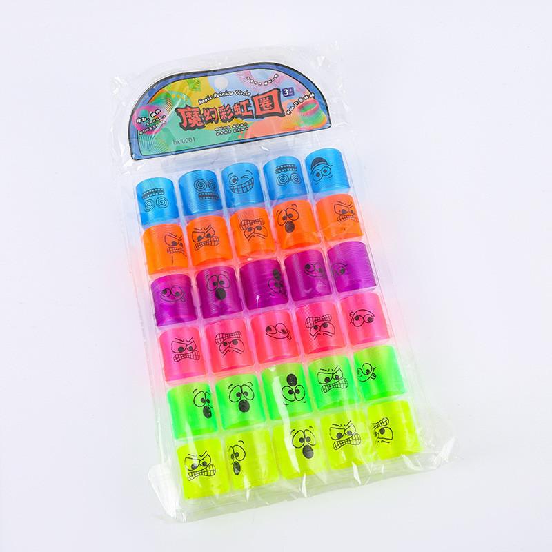 Magic Rainbow Shape Puzzle Toy For Kids With Pvc Spring Circles For Brain Development And Handeye Coordination