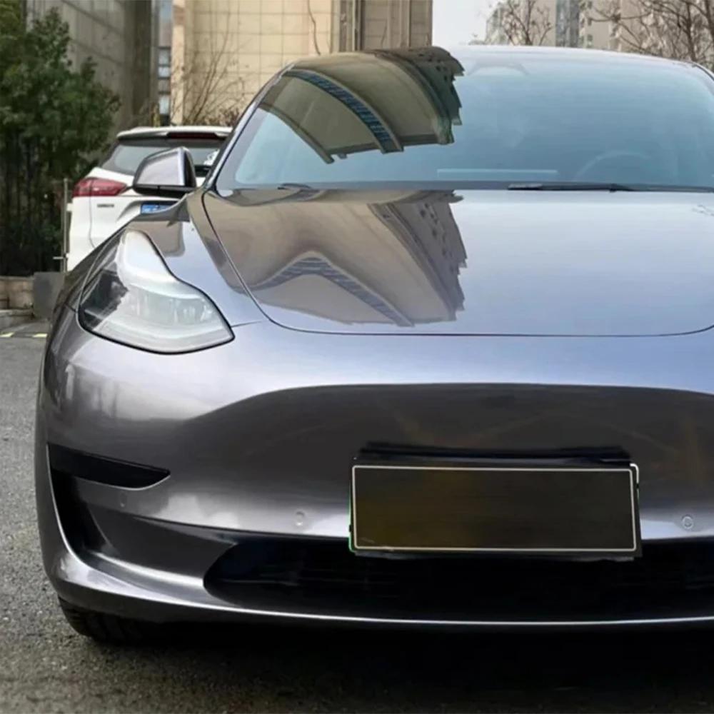 Car Sticker Color Change Vinyl Film Metallic Charcoal Grey PET Bubble Free Wrapping Car Accessories Auto Self Adhesive Decals