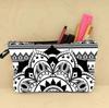 Cosmetic Bag Makeup Bag Waterproof Travel Toiletry Pouch Bag with Mandala Flowers Design