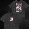 Baki Hanma Double Sided Acid Wash TShirt Graphic Tee Mens Unisex Cotton