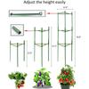 DIY Pflanzenstützen Gemüseanbau Rahmen Tomatenstange Kunststoffbeschichtetes Stahlgitter 80/120/160 cm Höhe 11 mm Dicke Pflanzenpfähle