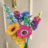 Ramo de Flores Silvestres en Maceta DIY Flores Rosa Eterna Set de Flores Secas Ladrillos de Bloques Juguetes DIY para Niños Kit de Romance Mejores Regalos para Niña