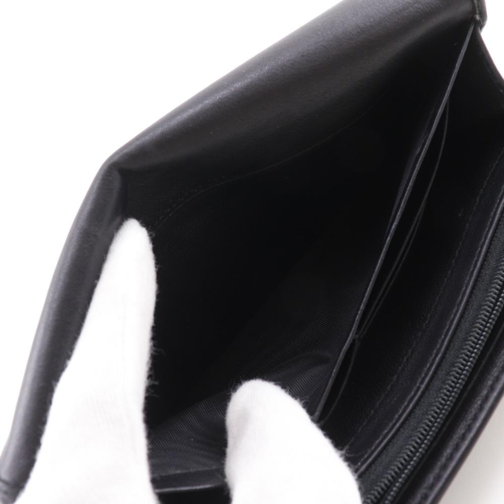 GUCCI Interlocking G Purse 282434 black Sima leather Women Used