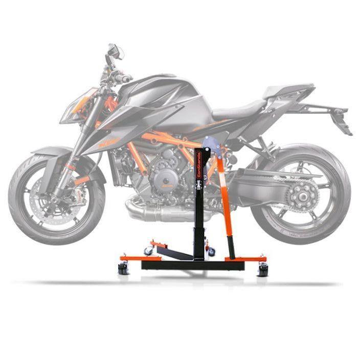 Lève moto centrale - ConStands Power-Evo - Compatible KTM 1290 Super Duke R - Capacité 300 kg - Couleur orange