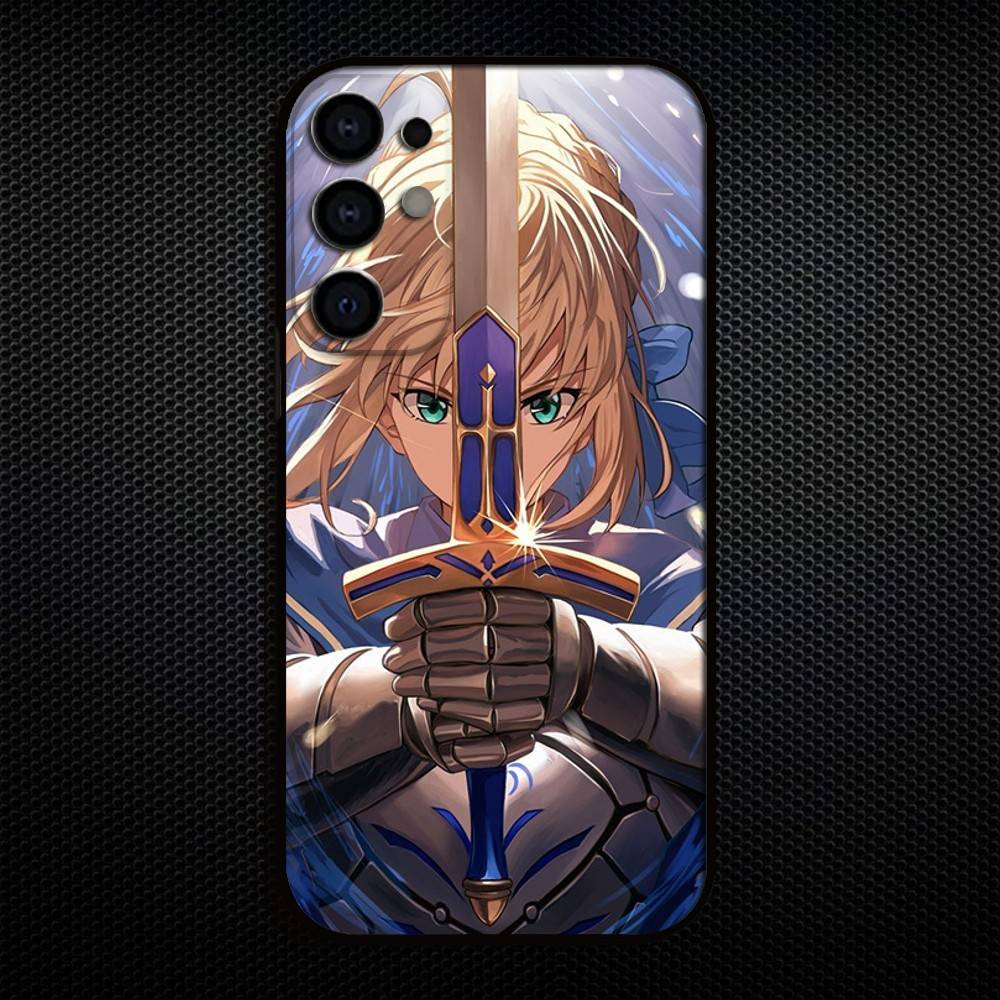 Fate Zero Stay Night Saber Phone Case For Samsung S25,S24,S23,S22,S21,S20,Plus,Fe,Lite,Others Black Cover