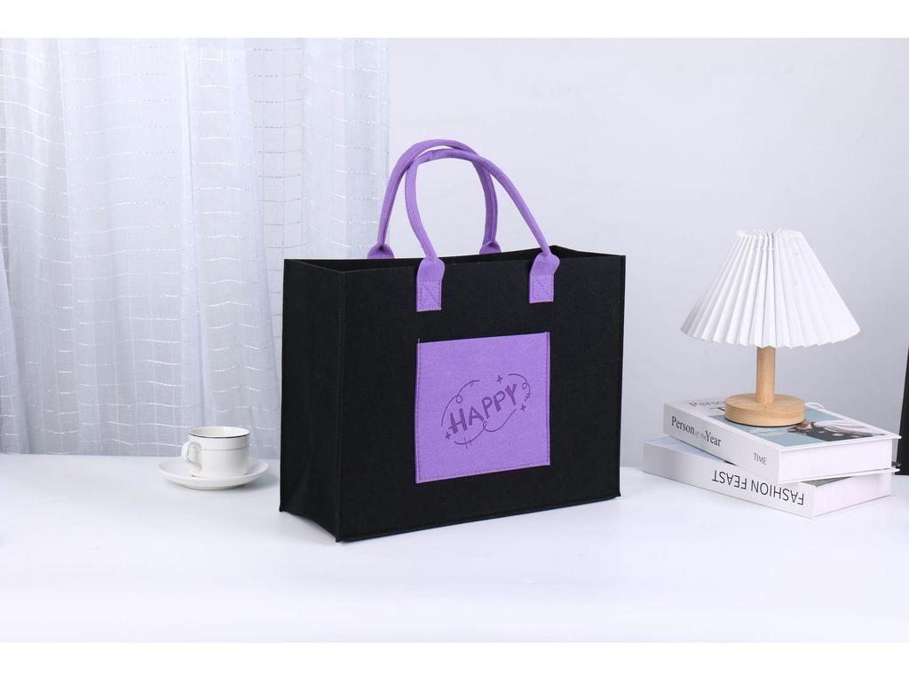 2025 Stylowa Prosta Torba Filcowa: Kreatywna i Wszechstronna Torba na Zakupy