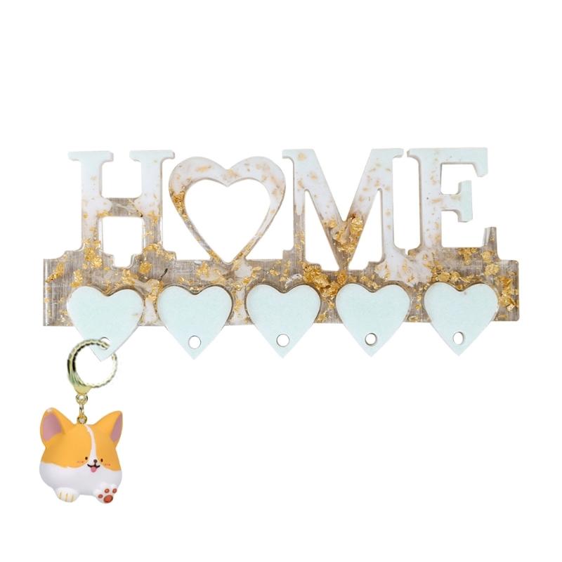 Portable Key Storage Shelf Form Wall Hangings Shelf Hook Storage Rack Mold Compact Silicone Rack Mold for Easy Projects