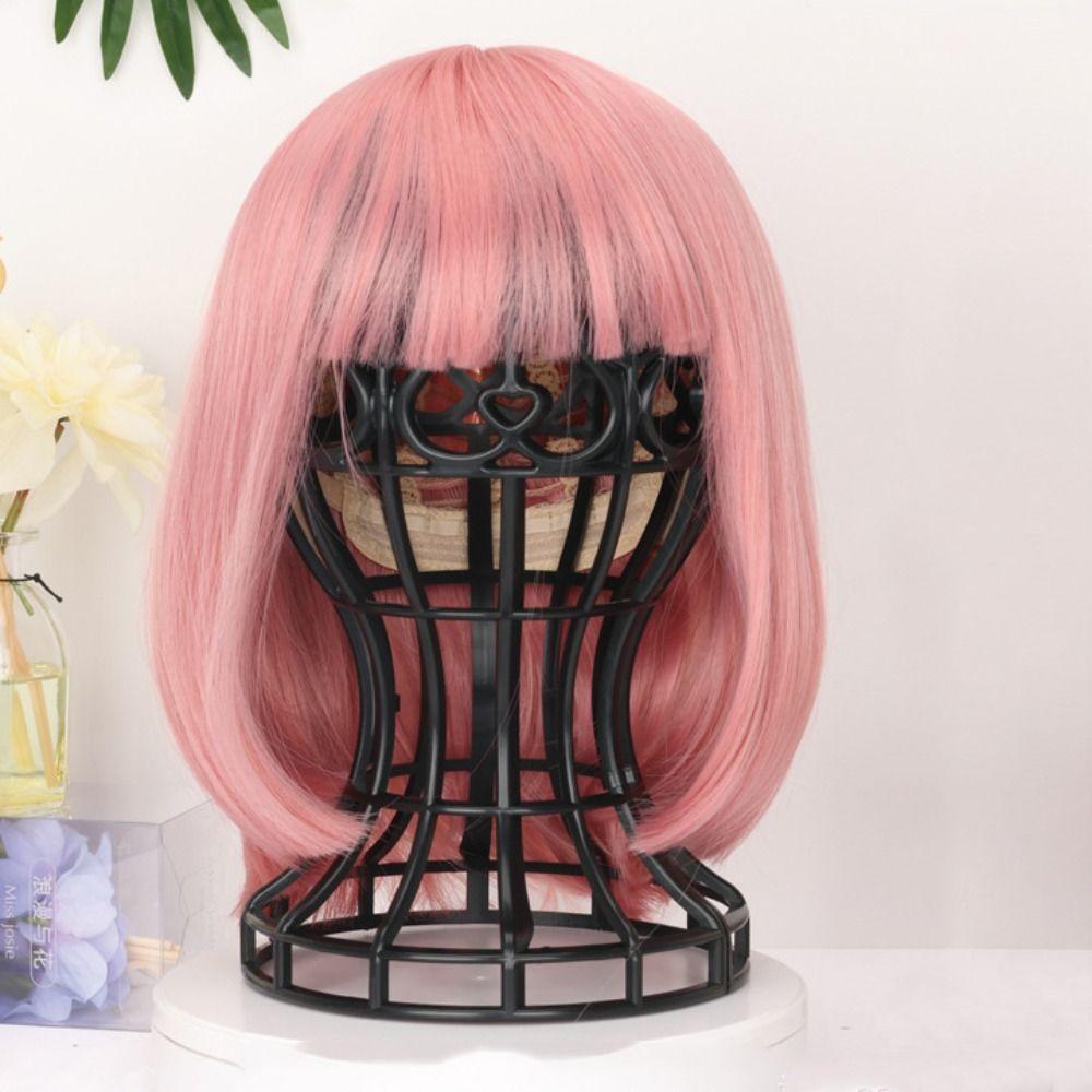 Lantern Shape Plastic Wig Stand 4 Color Wig Head Stand Wig Accessories Hat Cap Holder