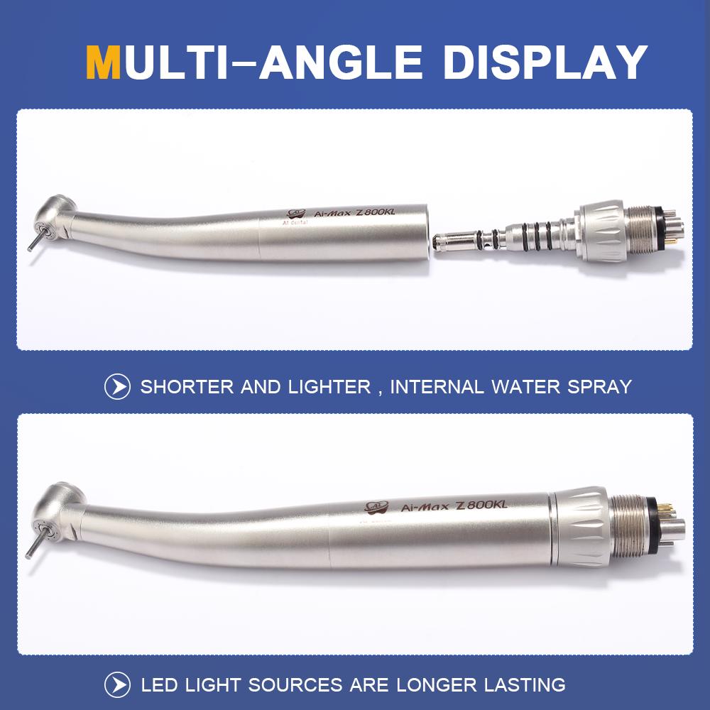 Spare Part AI-KCL6 6 Hole Self Generator LED KVO Quick Coupling Compatible Z800KL/Z900KL High Speed Handpiece Dental Equipment