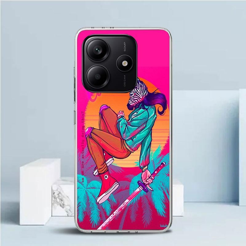 Game Hotline Miami Soft Cover for Xiaomi Redmi Note 15 14 13 12 Pro Plus Phone Case 14S 11S 11T 11E 10S 10 4G Pattern Shell Redm