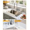 Anti-splash Silicone Sink Barrier with Large Suction Cup Sink Flap  Washbasin Sink