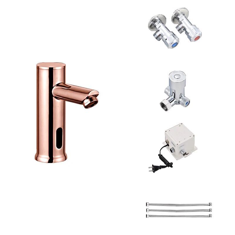 Yidashang Roségold Automatischer Sensor Waschtischarmatur