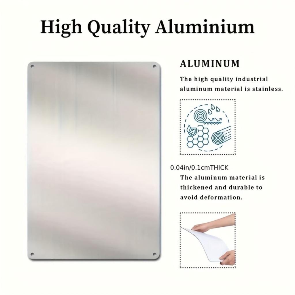 1pc Personalized Custom Name Metal Sign Home Decor Decorative Wall Art Dustproof Water Resistant