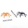 WTEMPO 100PCS Plastic Spiders Halloween Realistic Spiders Black Fake Spiders Small Spider Modle for Prank Haunted House Halloween Party Supplies