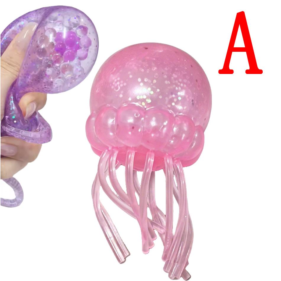 Glitzer Kraken Taba Squishy Zucker Stressball für Kinder Niedliche Tiere Knet-Fidget-Spielzeug Squishy Ozean Sensorisches Dekompressions-Geschenk