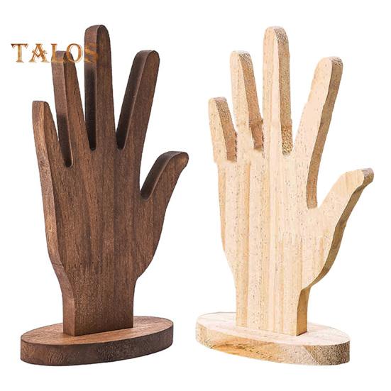 Schmuckständer, Fingerhand-Displayhalter, robuste Konstruktion, hohe Stabilität, mehrzweck-dekoratives Schmuckdisplay-Rack aus Holz in Handform