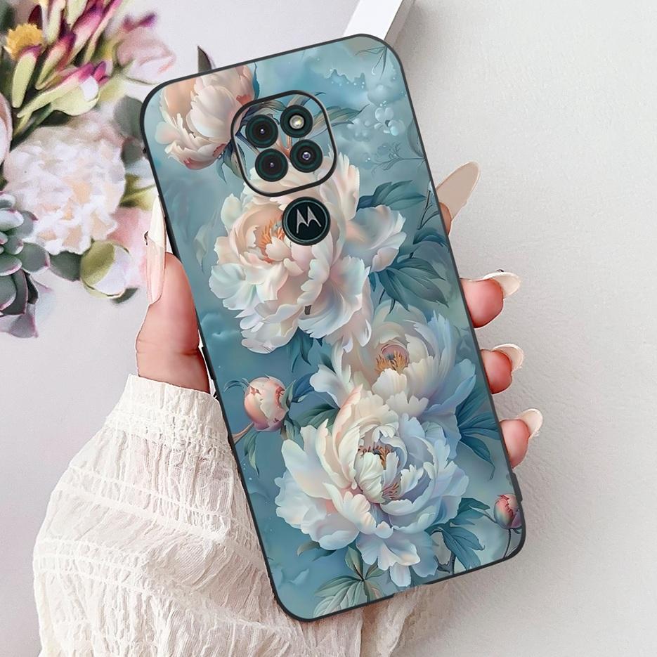 For Motorola Moto G9 Play Case Colorful Flowers Painted Cover Soft TPU Phone Cases For Motorola Moto G9 Plus MotoG9 Power Fundas