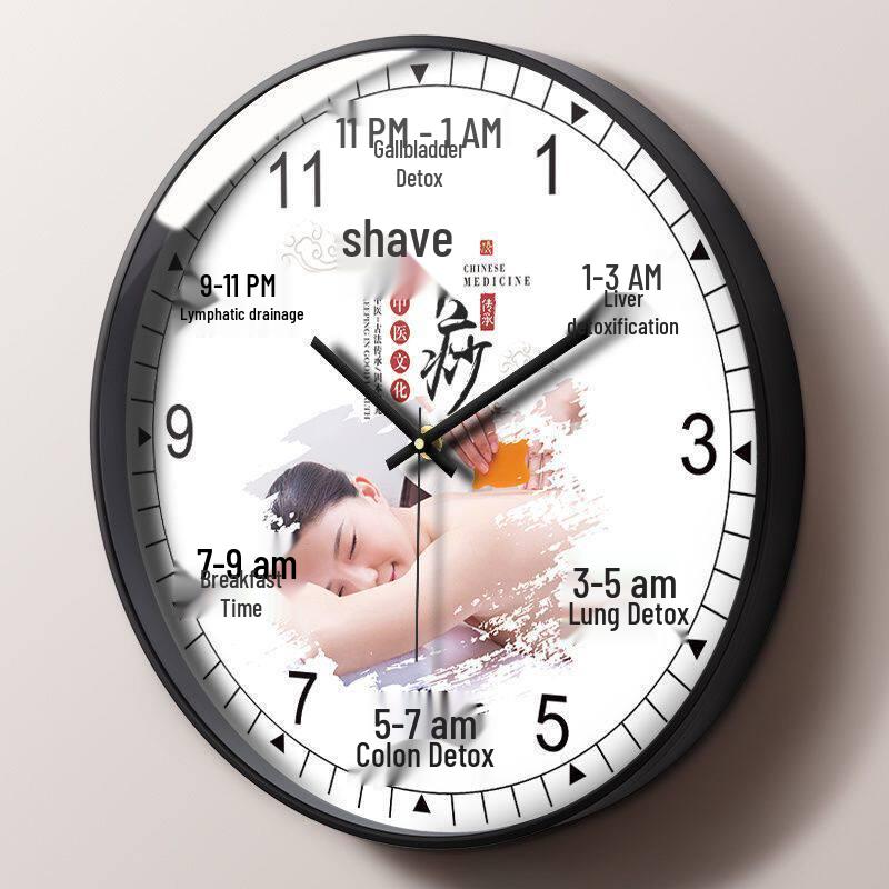 Health Club & Beauty Salon Silent Wall Clock for SPA and Therapies